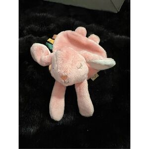 Itzy Ritzy Rabbit Bunny Lovey Pink Plush With‎ Heart Teether Toy Baby Girl